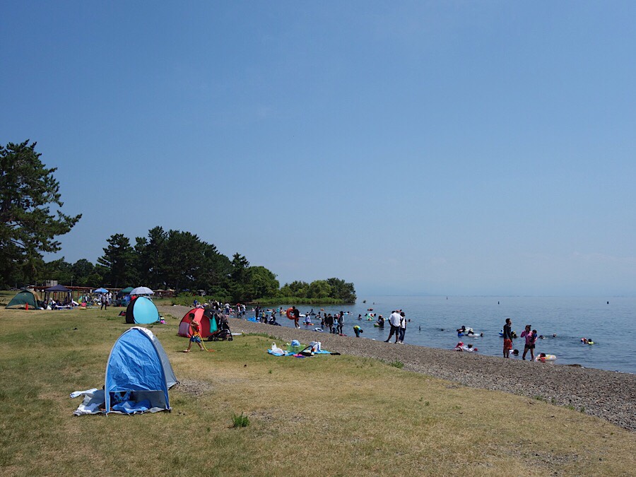 琵琶湖水浴！